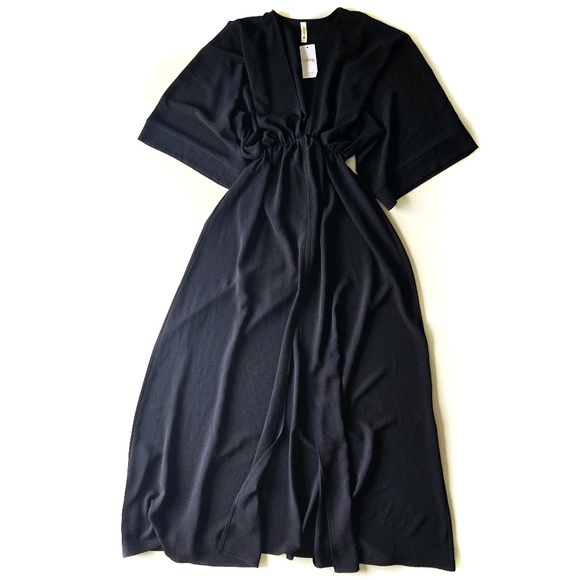 Adore Hawaii Black Kimono Style Maxi Dress - Picture 1 of 7